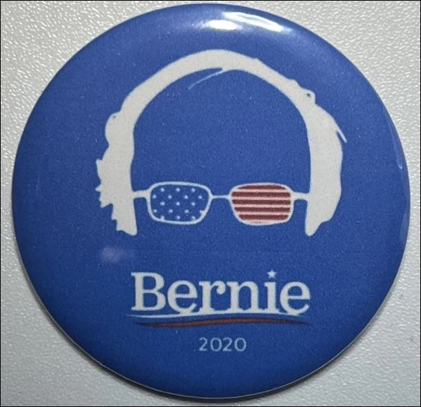 Bernie Sanders 2020 Button. 2.25in