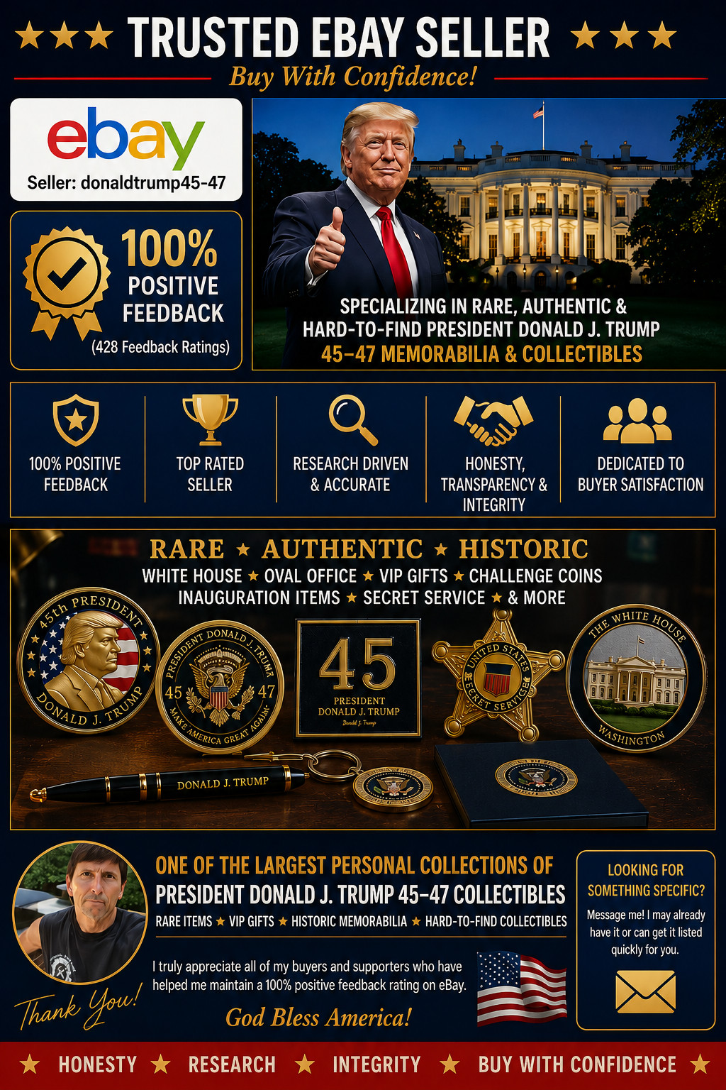 Donald Trump White House Summer Soirée Appreciation Coin/Medallion 2025