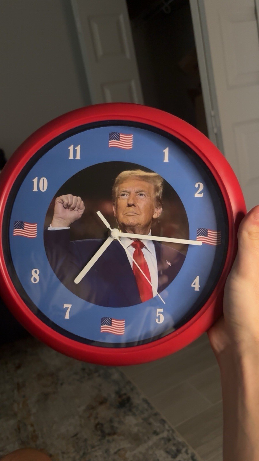 President Donald Trump Talking Clock Let’s Make America Great Again! ~NIB~