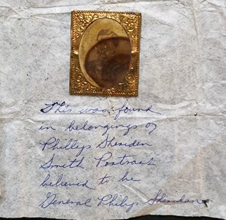 1864 George B McClellan Campaign Albumen Badge /Pin with Previous Owners History