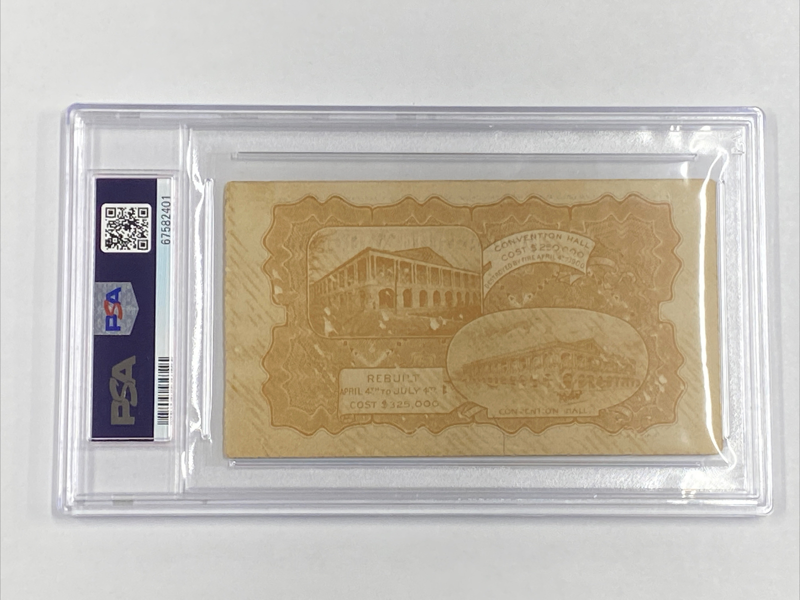 1900 Democratic National Convention Platform Ticket William Jennings Bryan PSA