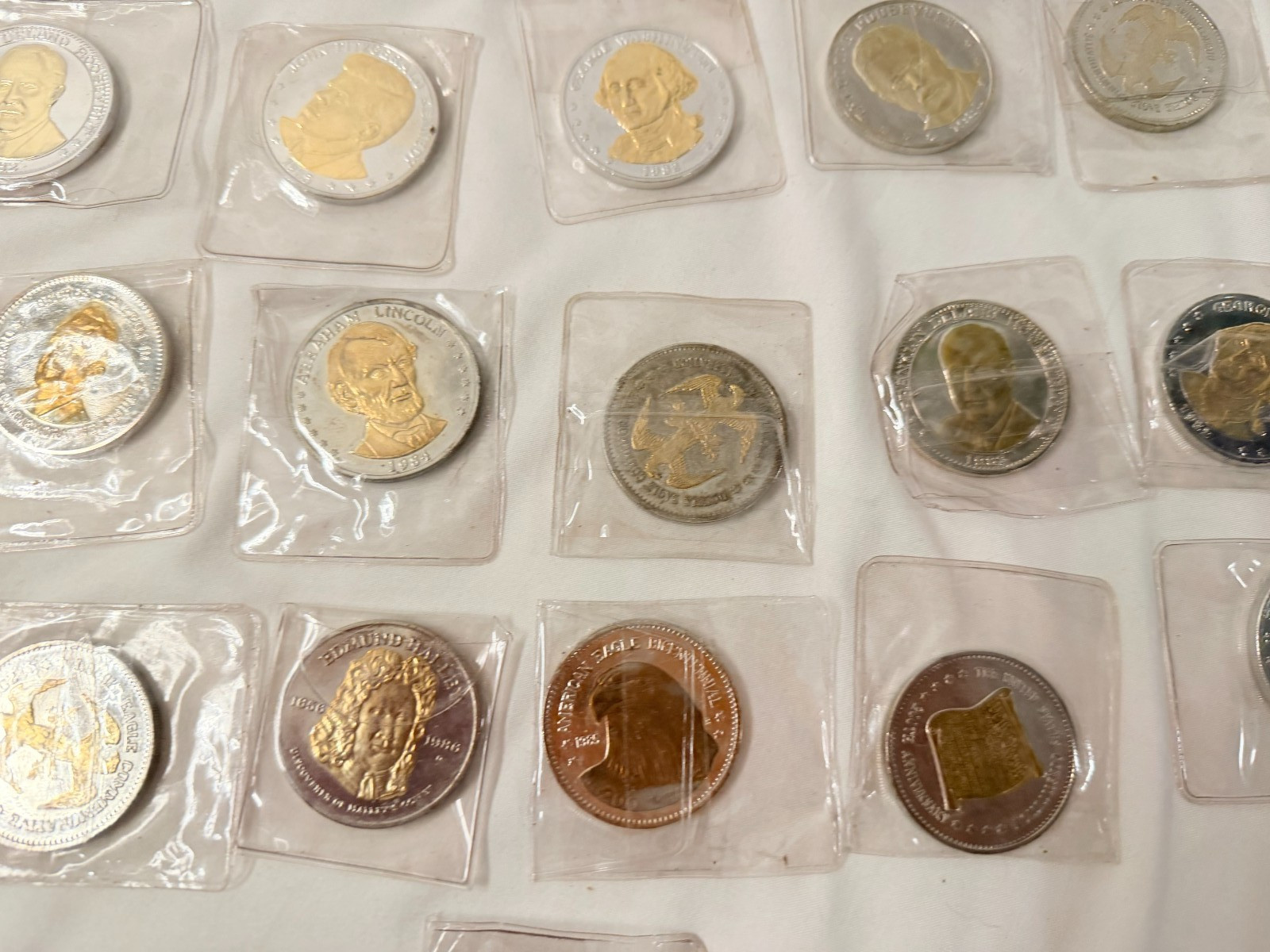 Presidential Coin LOT Lincoln Trump Washington Kennedy Roosevelt Truman Patton