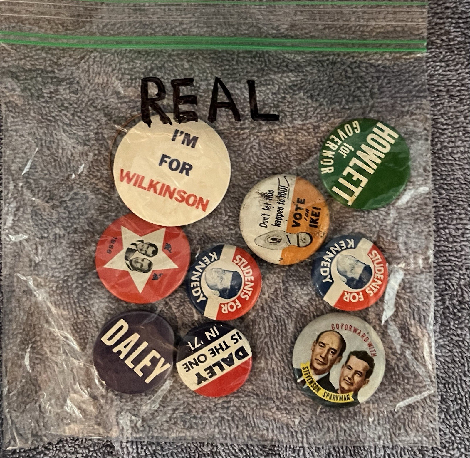 Political Fans And Buttons ￼