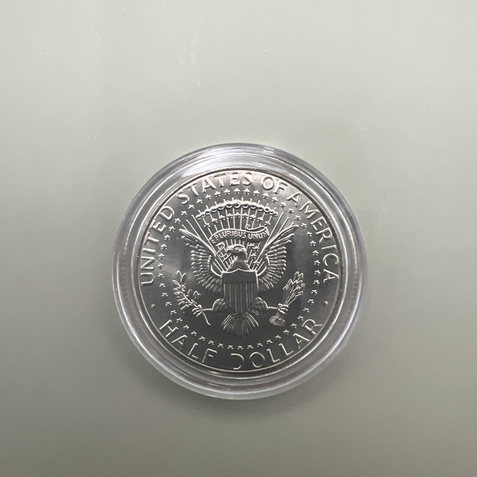 Donald Trump 45th President “Build the wall” half-dollar w/COA and stand