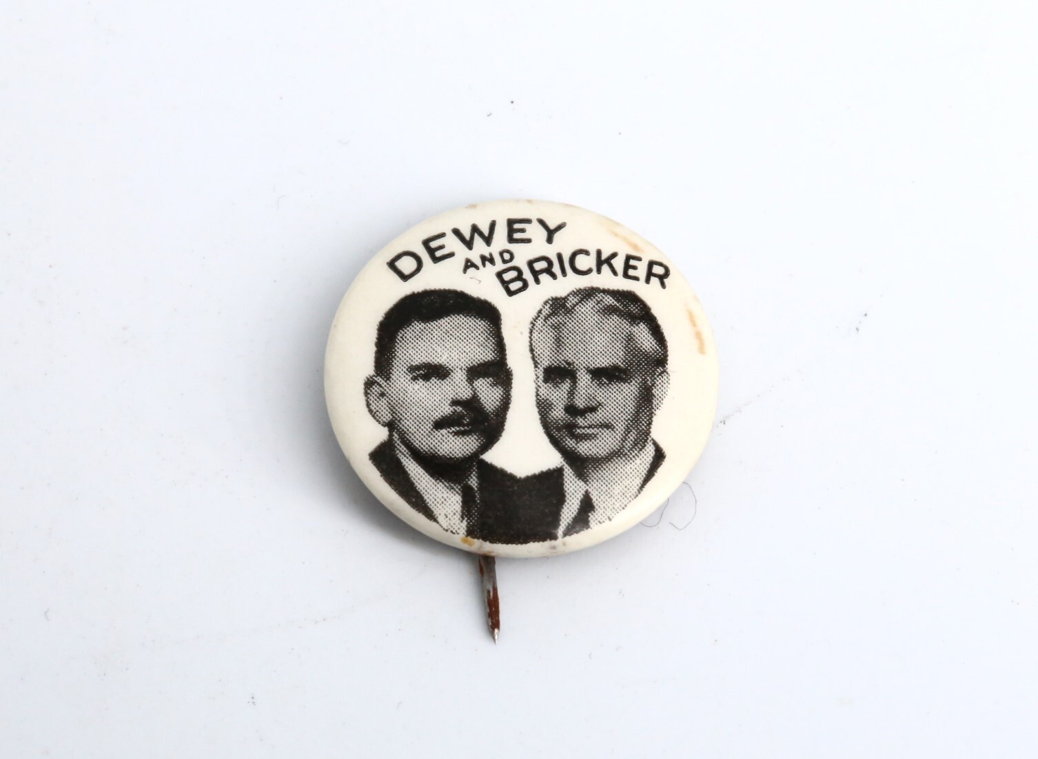 1944 Dewey and Bricker Campaign Pinback Political Button Pin