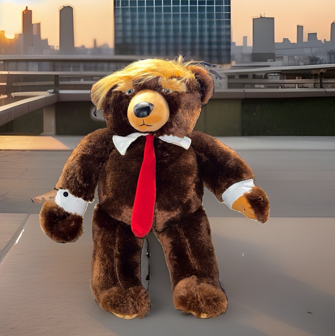 2017 Donald Trump Trumpy Bear Deluxe MAGA 22″ Plush Bear – NWT