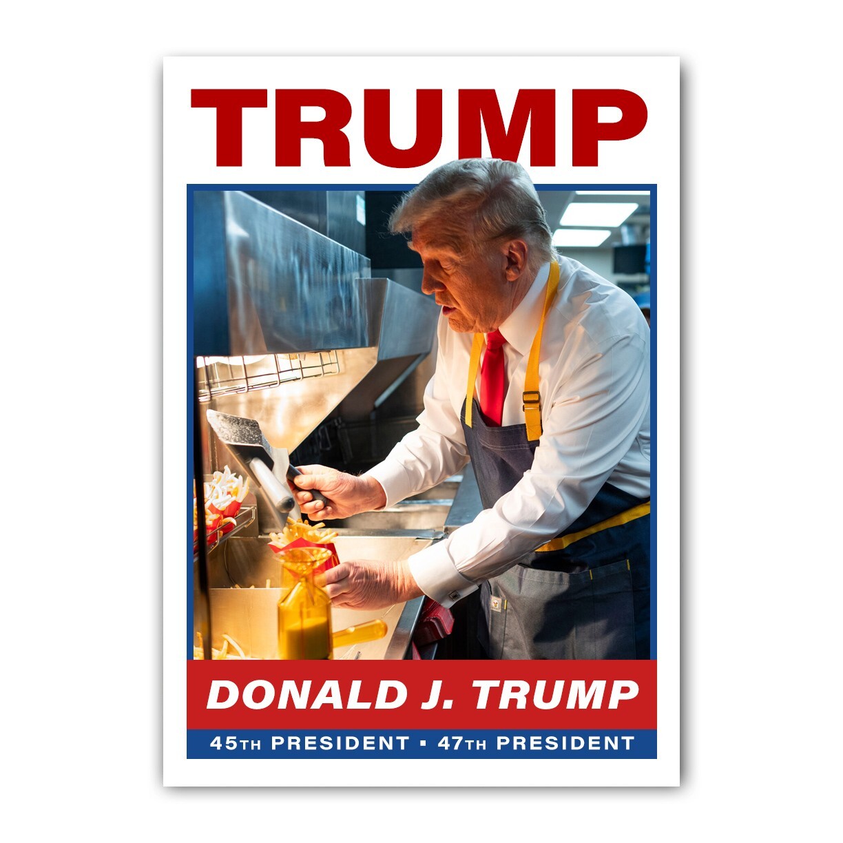 Donald Trump McDonald’s Fries 2024 Election Custom Presidential Trading Card