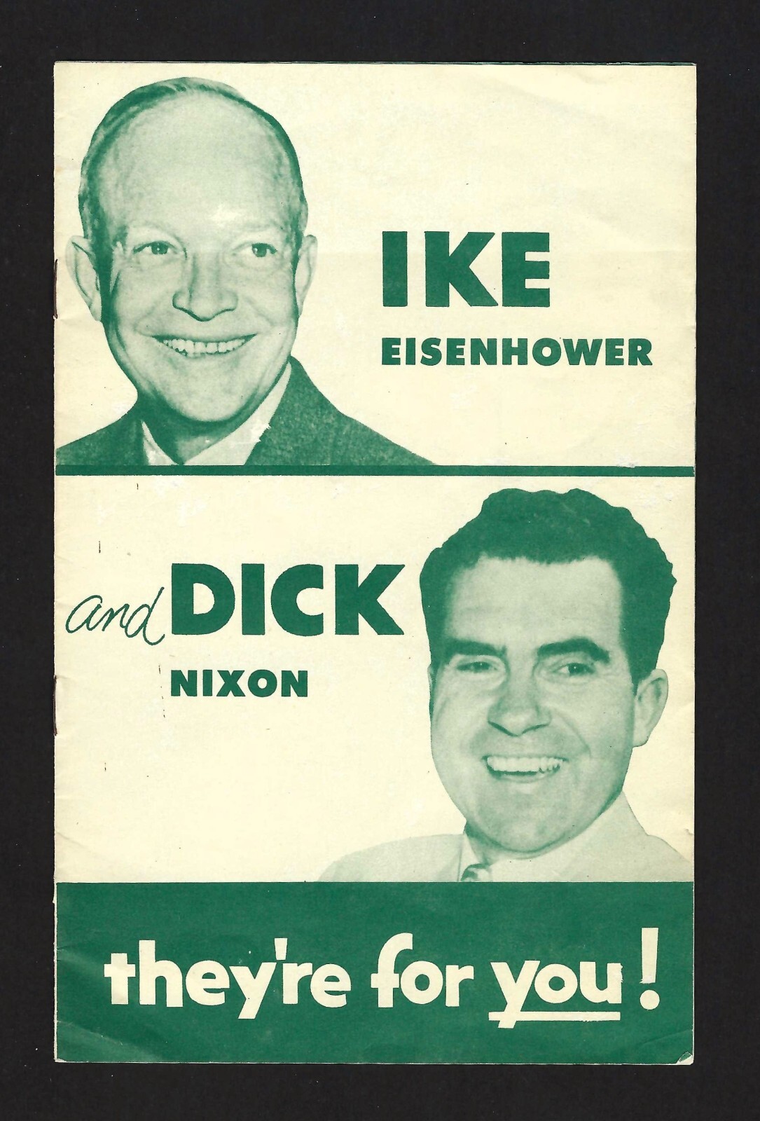 Eisenhower and Nixon Political Campaign Brochure