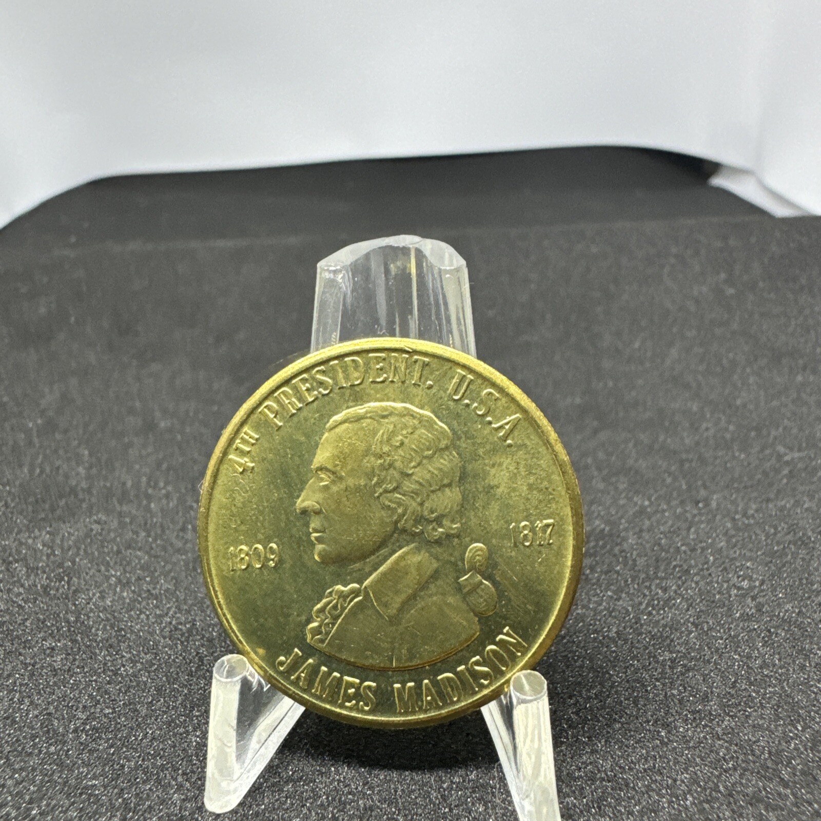 James A. Madison Brass 4th President Coin