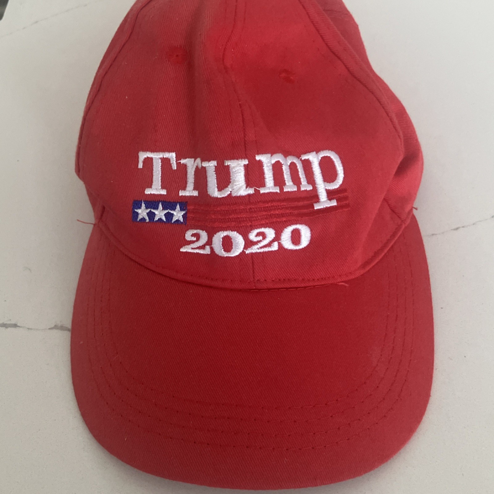 Donald Trump 2020 Red Adjustable Cotton Hat Embroidered Political Campaign