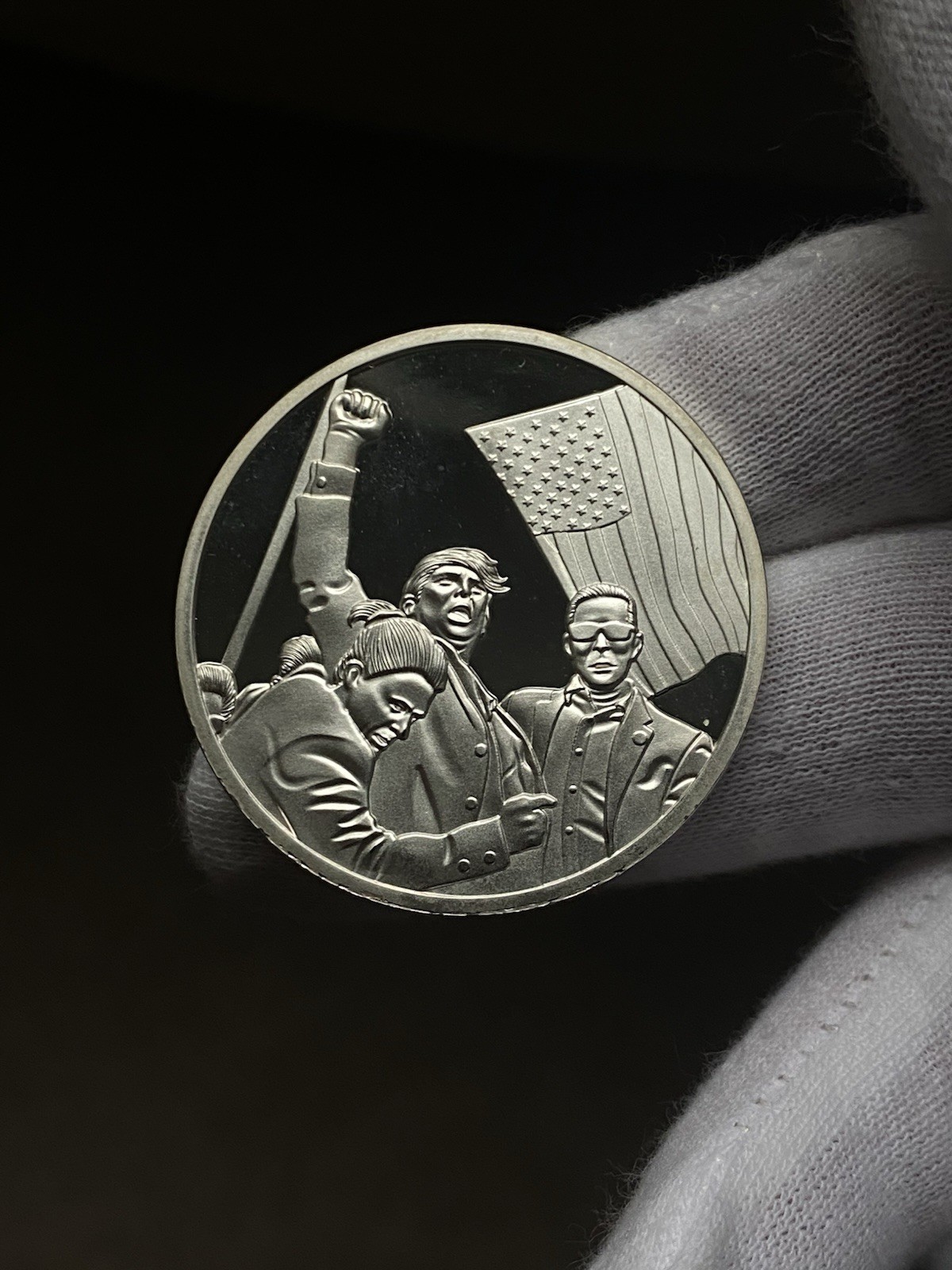 Donald Trump 47th Presidential Commemorative Silver-Plated Coin MAGA
