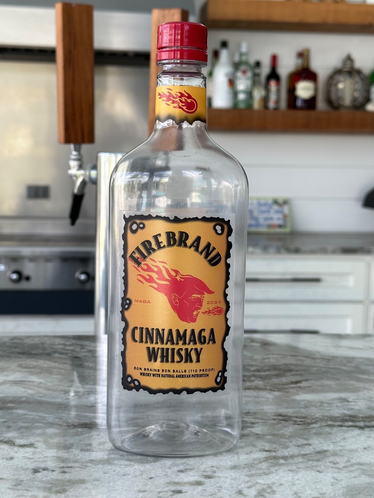 Trump Fireball Label, Trump Mug Shot, Trump Gifts, Trump 2024, FJB, MAGA