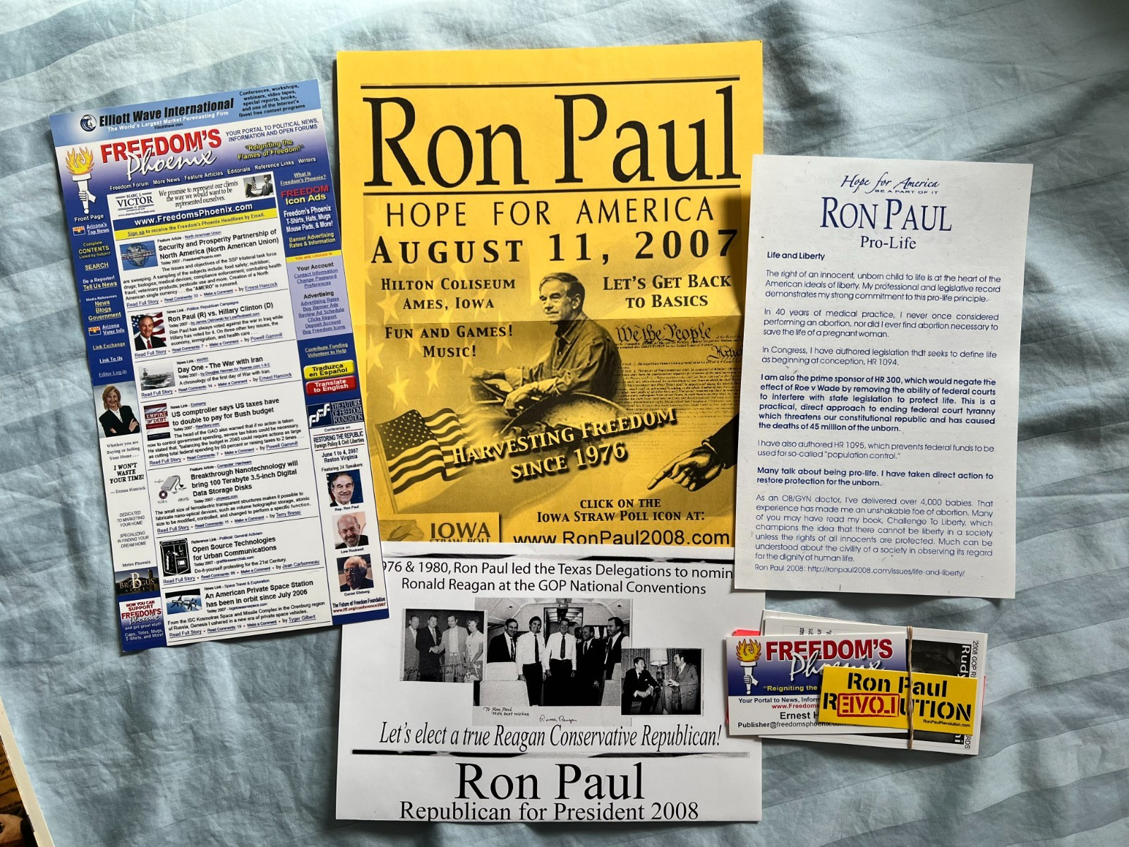 Ron Paul 2008 Presidential Campaign Memorabilia