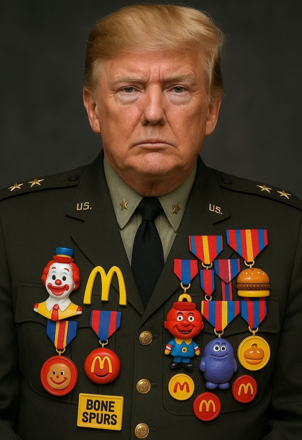 DONALD TRUMP PARADE LEADER HUMOROUS FRIDGE MAGNET 5″ X 3.5″