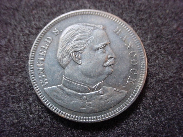 Windfield Scott Hancock 1880 Presidential Campaign Token, Uncirculated