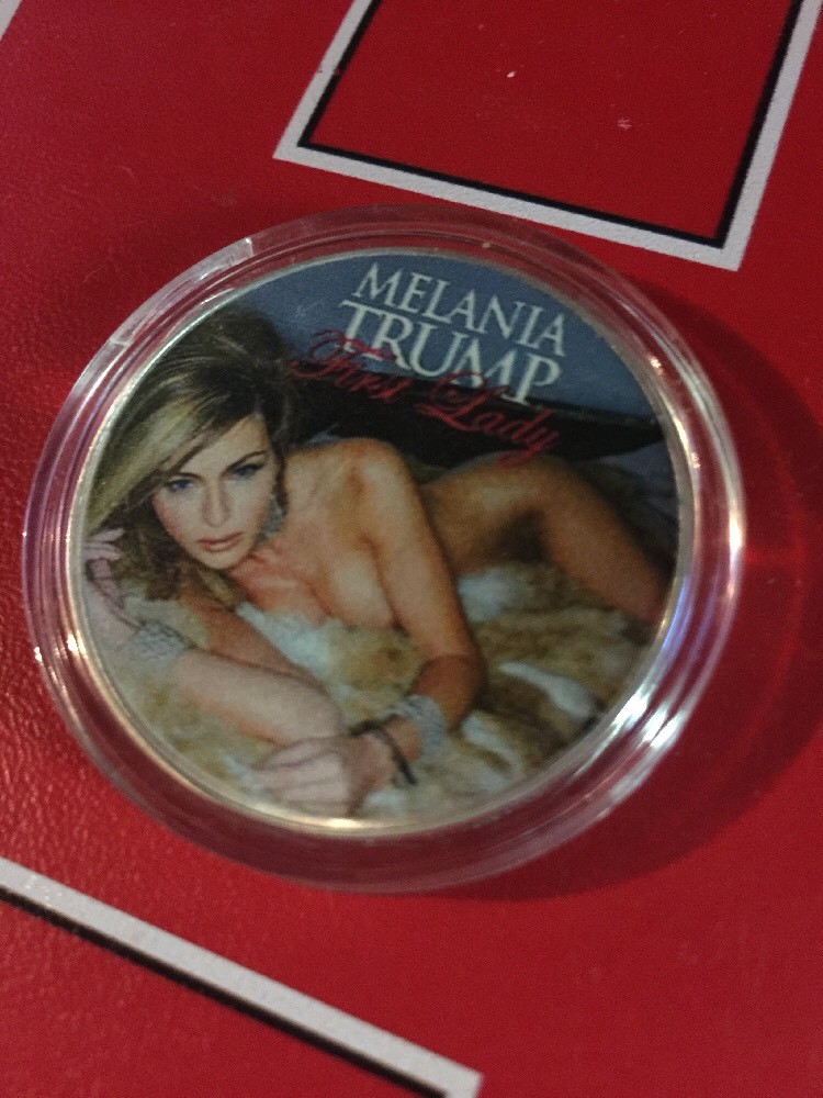 MELANIA TRUMP Coin Republican First Lady President Novelty Anti Biden Obama NSFW