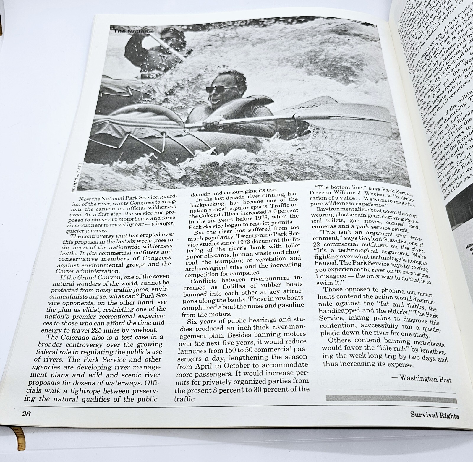 Vintage 1980 SURVIVAL RIGHTS Journal #7 Ted Kennedy OPEC Acid Rain Ralph Nader