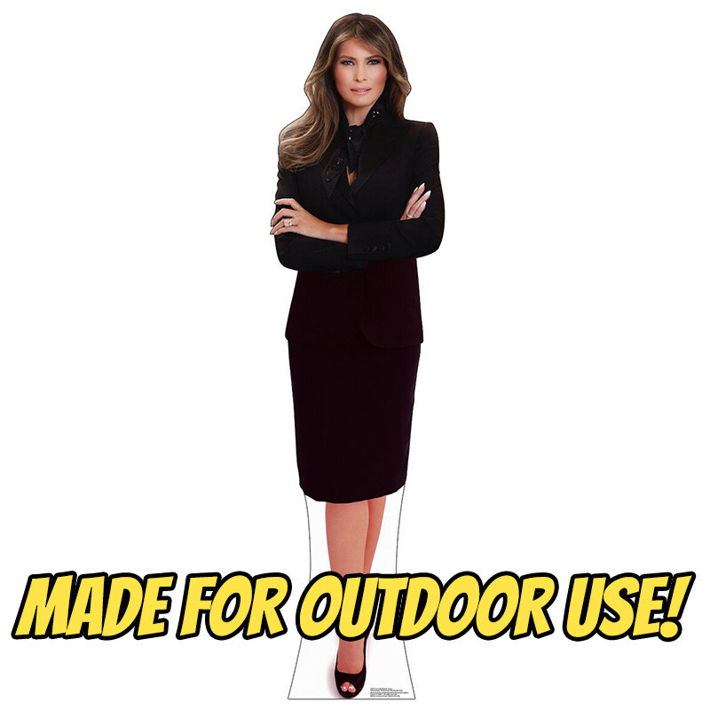 MELANIA TRUMP Lifesize Plastic OUTDOOR YARD SIGN Standee Standup First Lady