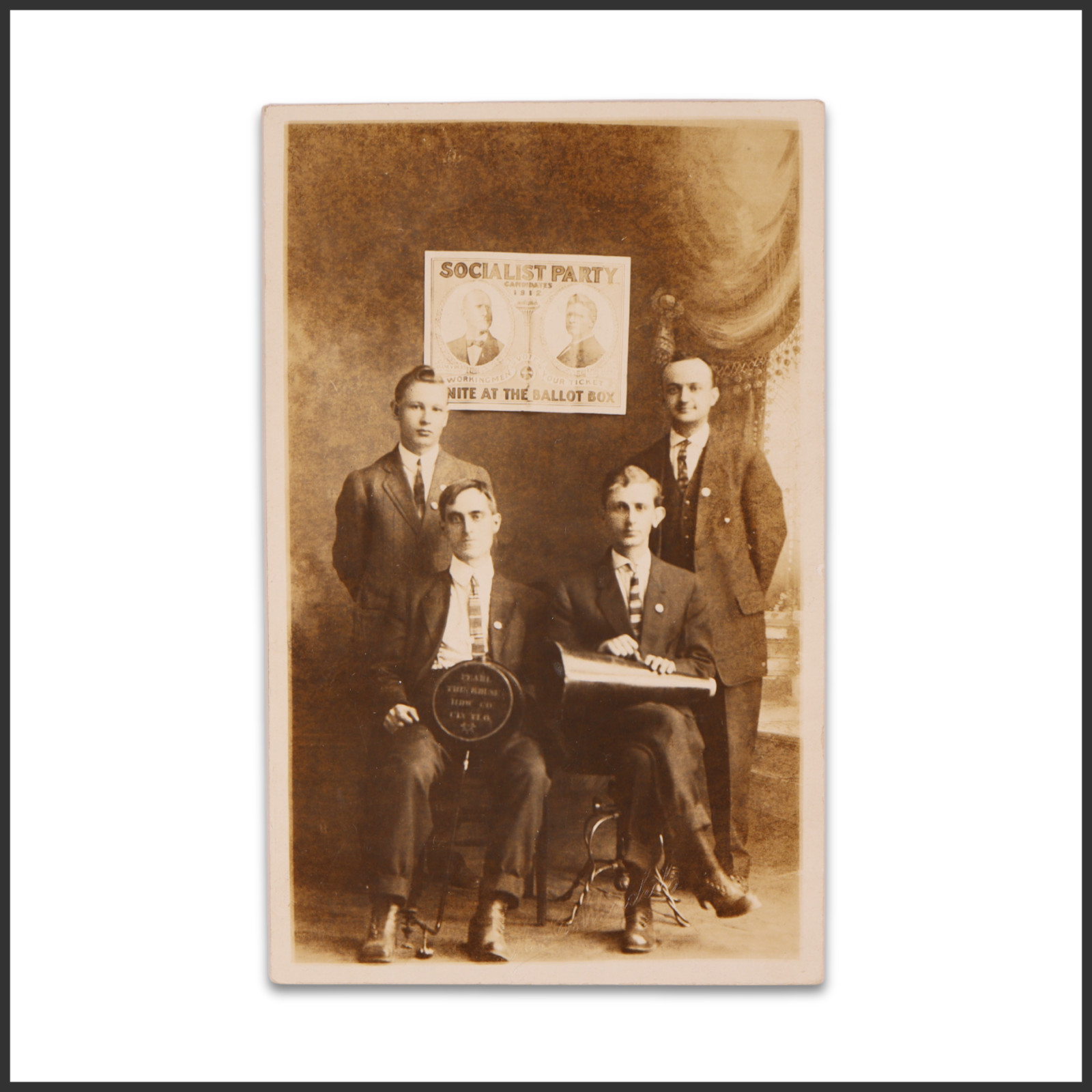 Eugene V. Debs–Inspired Ohio Socialist Party Candidates Postcard