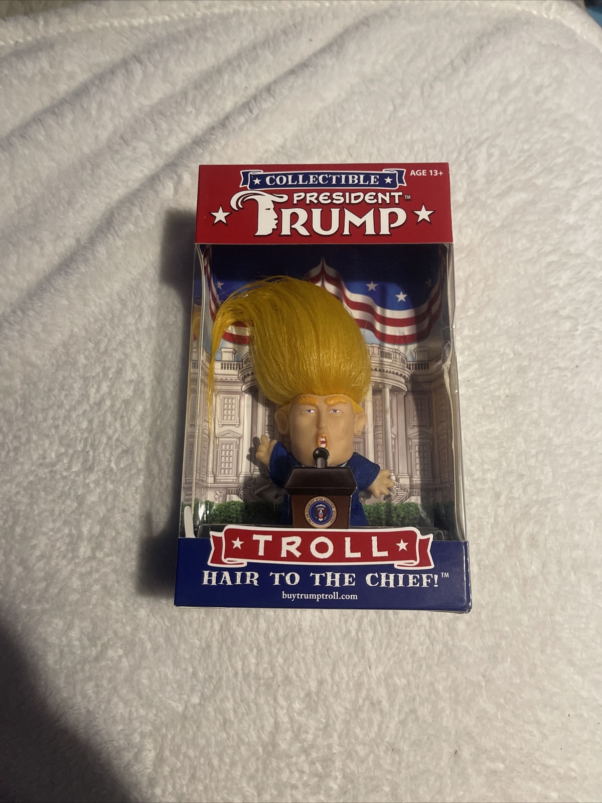 Collectible President Donald Trump Troll Doll – Hair to the Chief +2 Pooping Key