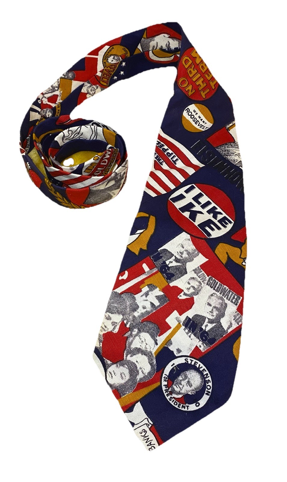 1960’s Political US President Campaign Necktie w/ Republican Candidate Slogans