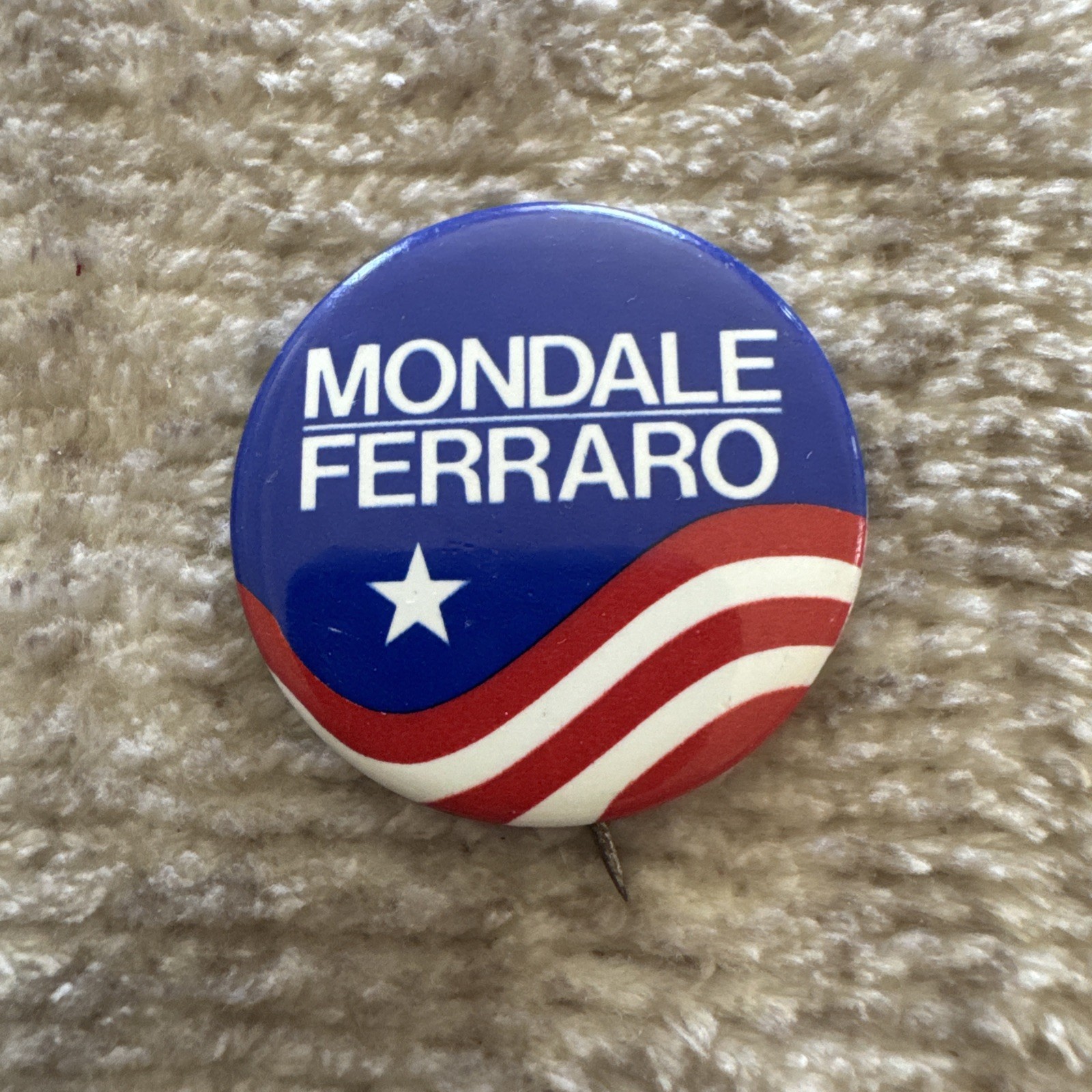 Walter Mondale & Geraldine Ferraro Political Button – 1984 – Vintage