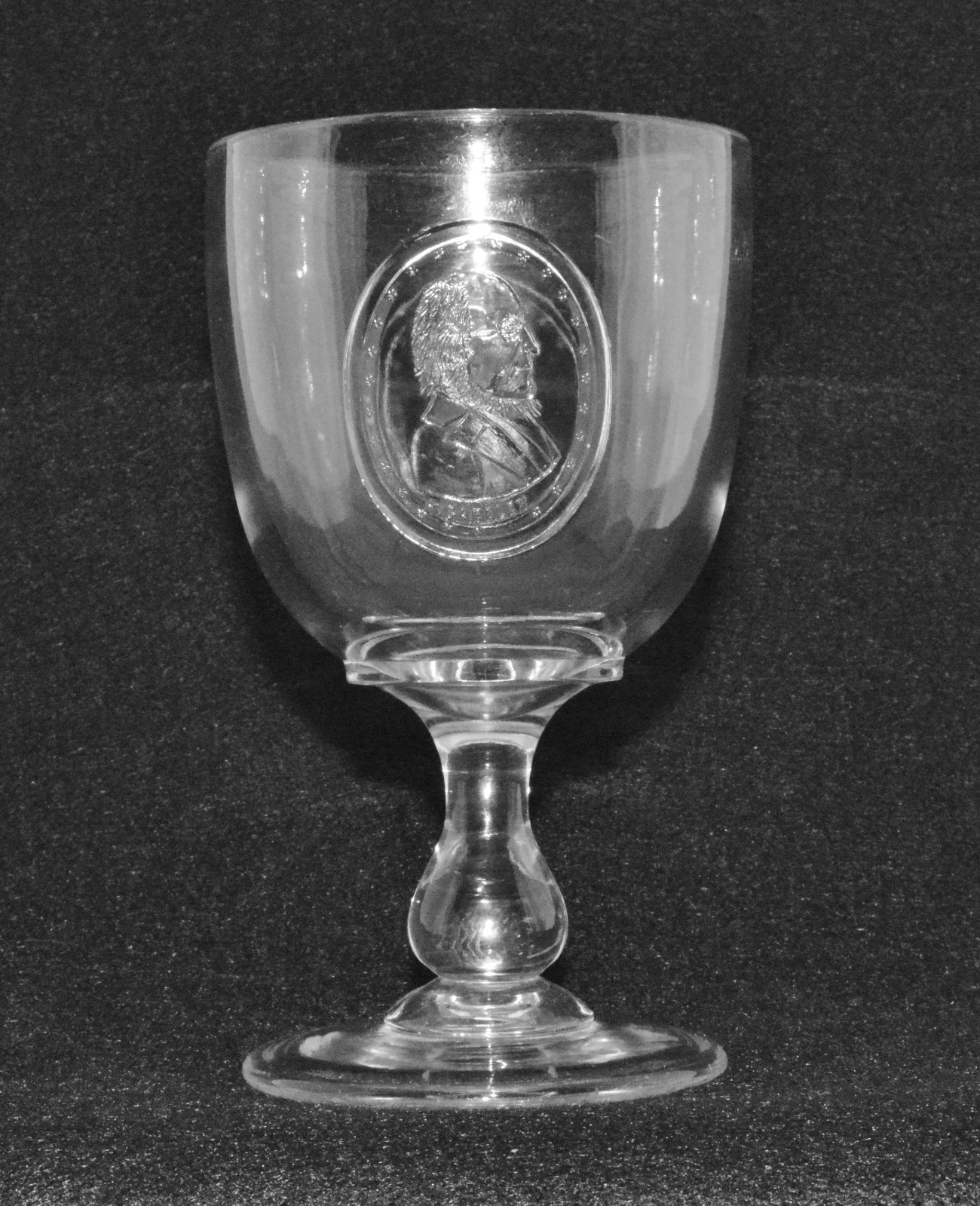 EAPG Rare Goblet “Horace Greeley & Benjamin Brown” 1872 Presidential Election