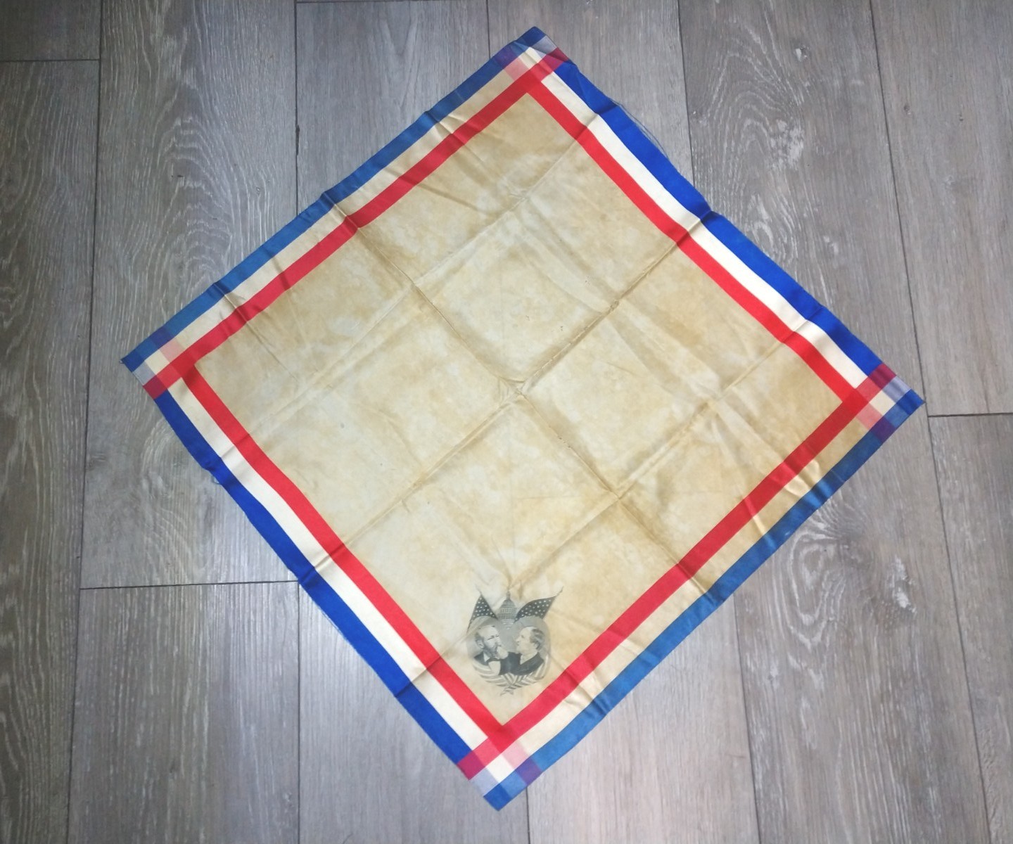 Antique Harrison & Morton Campaign Silk Flag – 1888