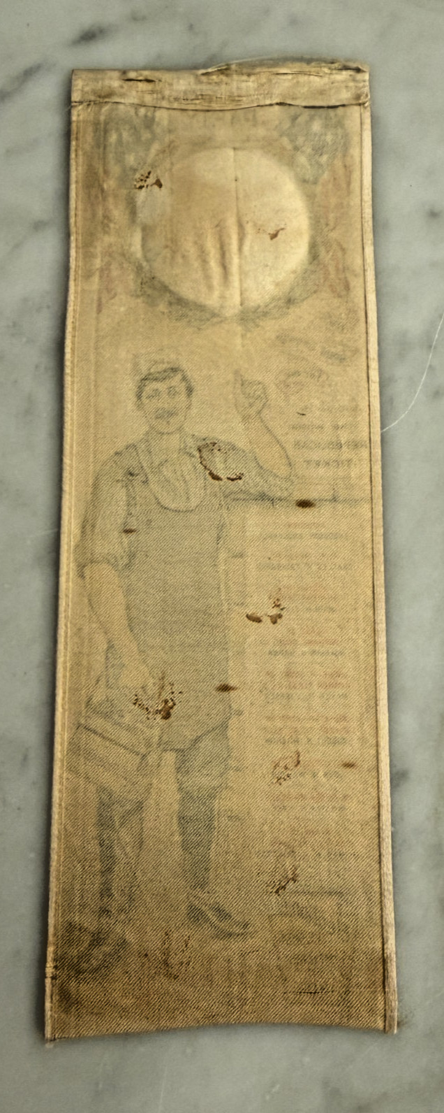 Vibrant 1904 Theodore Roosevelt TR Campaign Silk Ribbon He’s Good Enough For Me