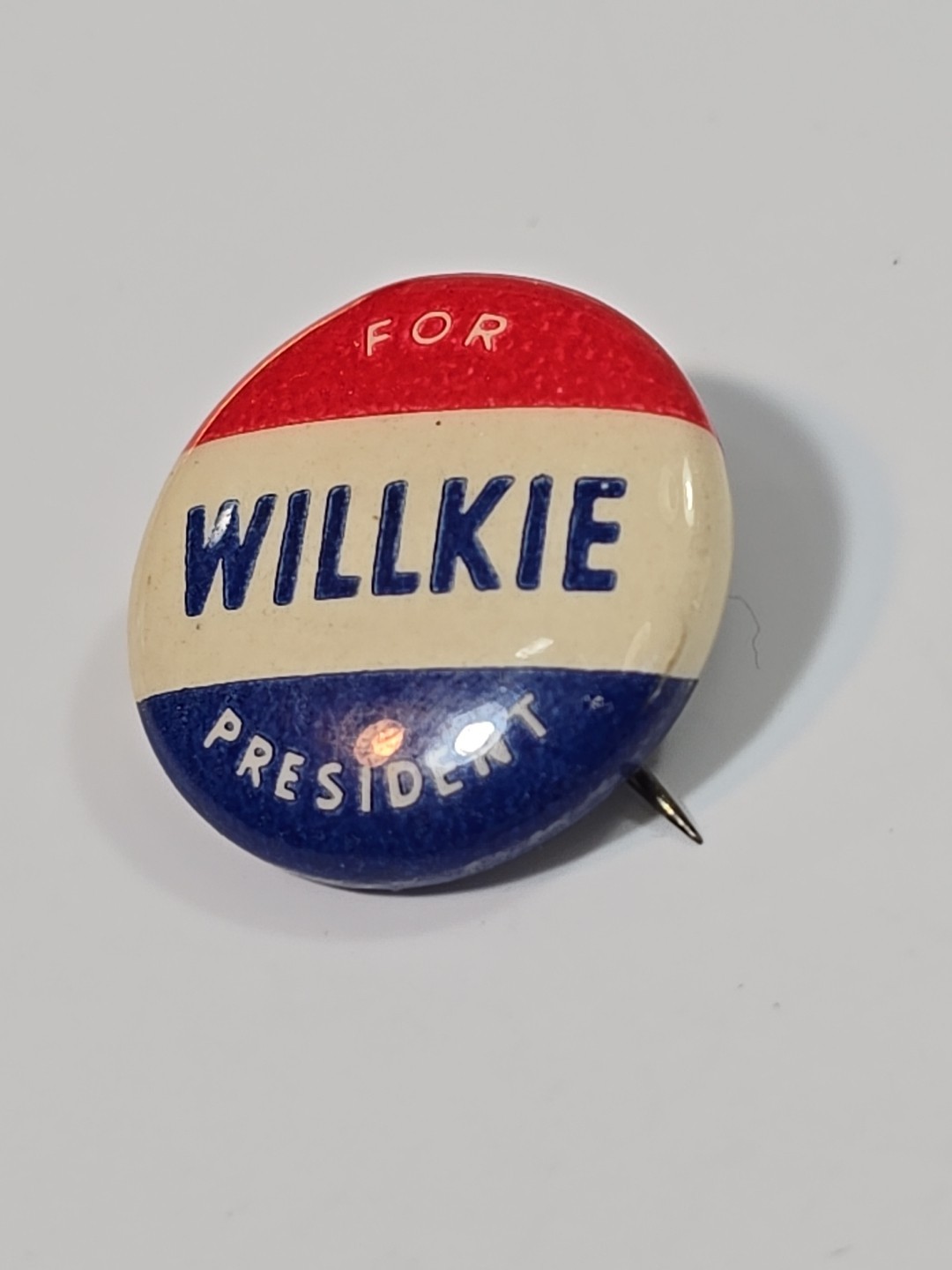 Willkie for President Campaign Button Pin Failed 1940 Republican Novelty