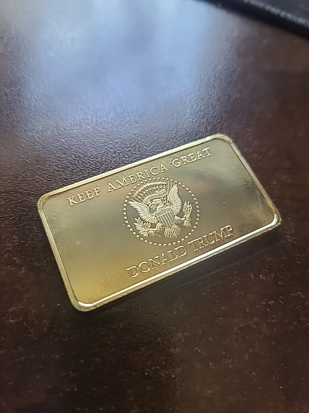 Donald Trump 2024 Keep America Great! 1 oz 24K Gold Plated Commemorative Metal