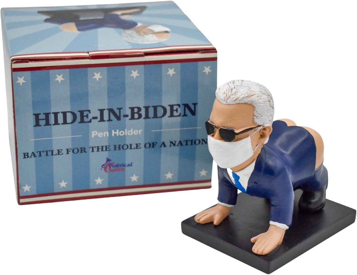 Delightful Biden Desk Accessory – Handcrafted Pen Holder for Political Fans