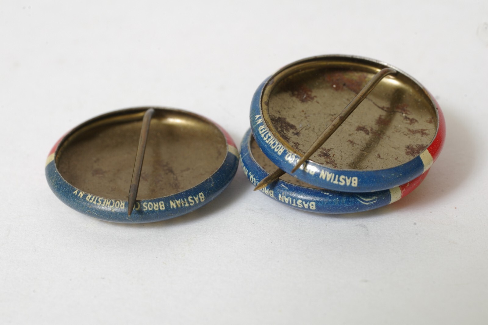 F92273~ Three 1948 Dewey Warren ¾” Presidential Pin Back By Bastian Bros