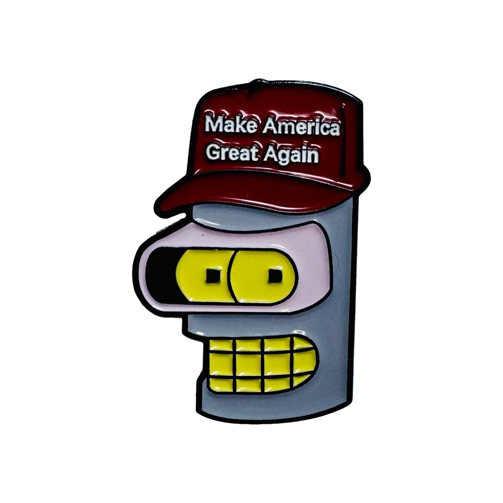 President Donald Trump 2028 Bender Futurama Pin MAGA Make America Great Again