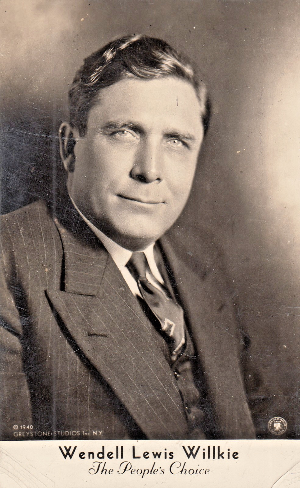 Wendell Lewis Willkie c1940 US President Nominee for GOP to Challenge FDR