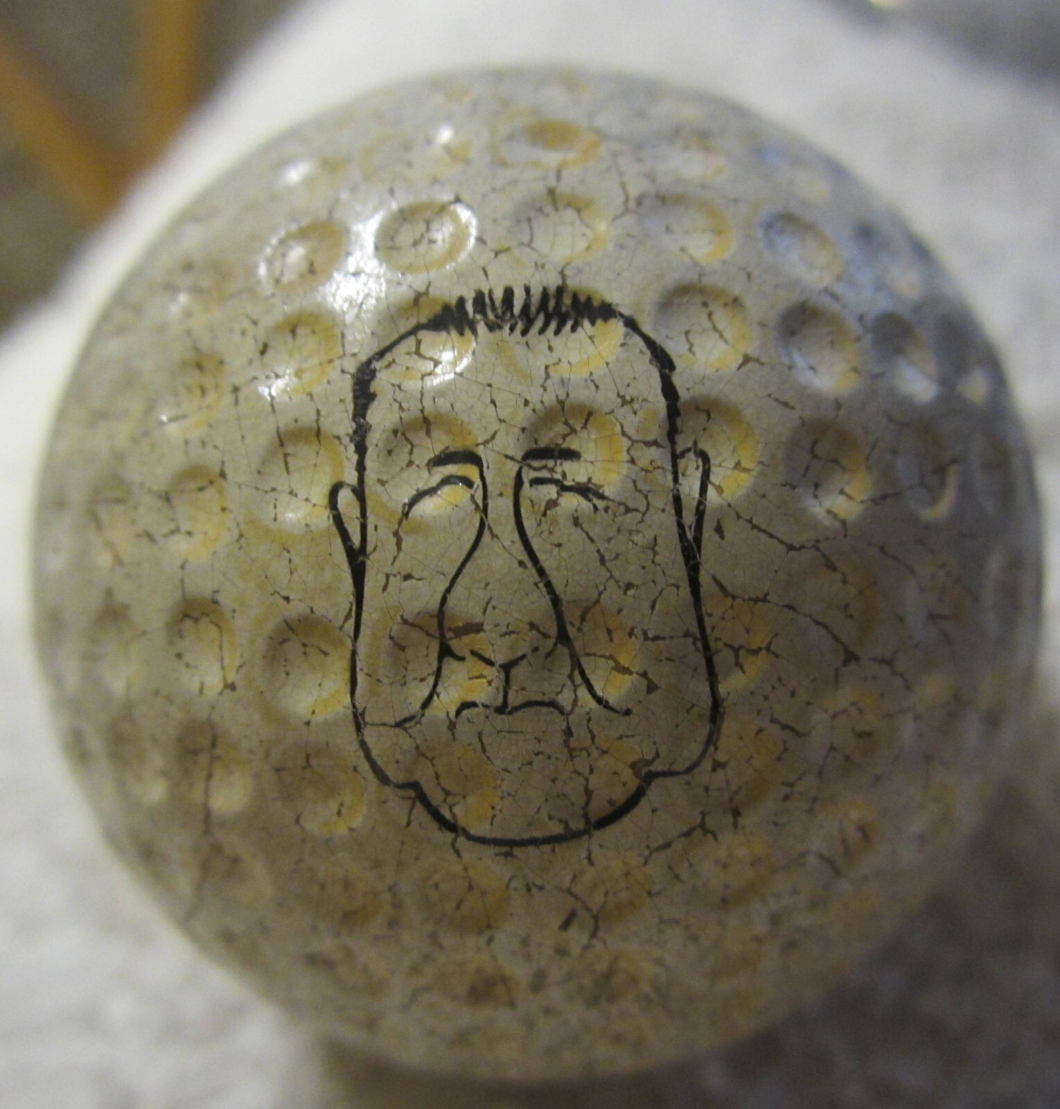 #4 SPIRO T. AGNEW face Logo Golf Ball – President United States U.S. Victor VTG