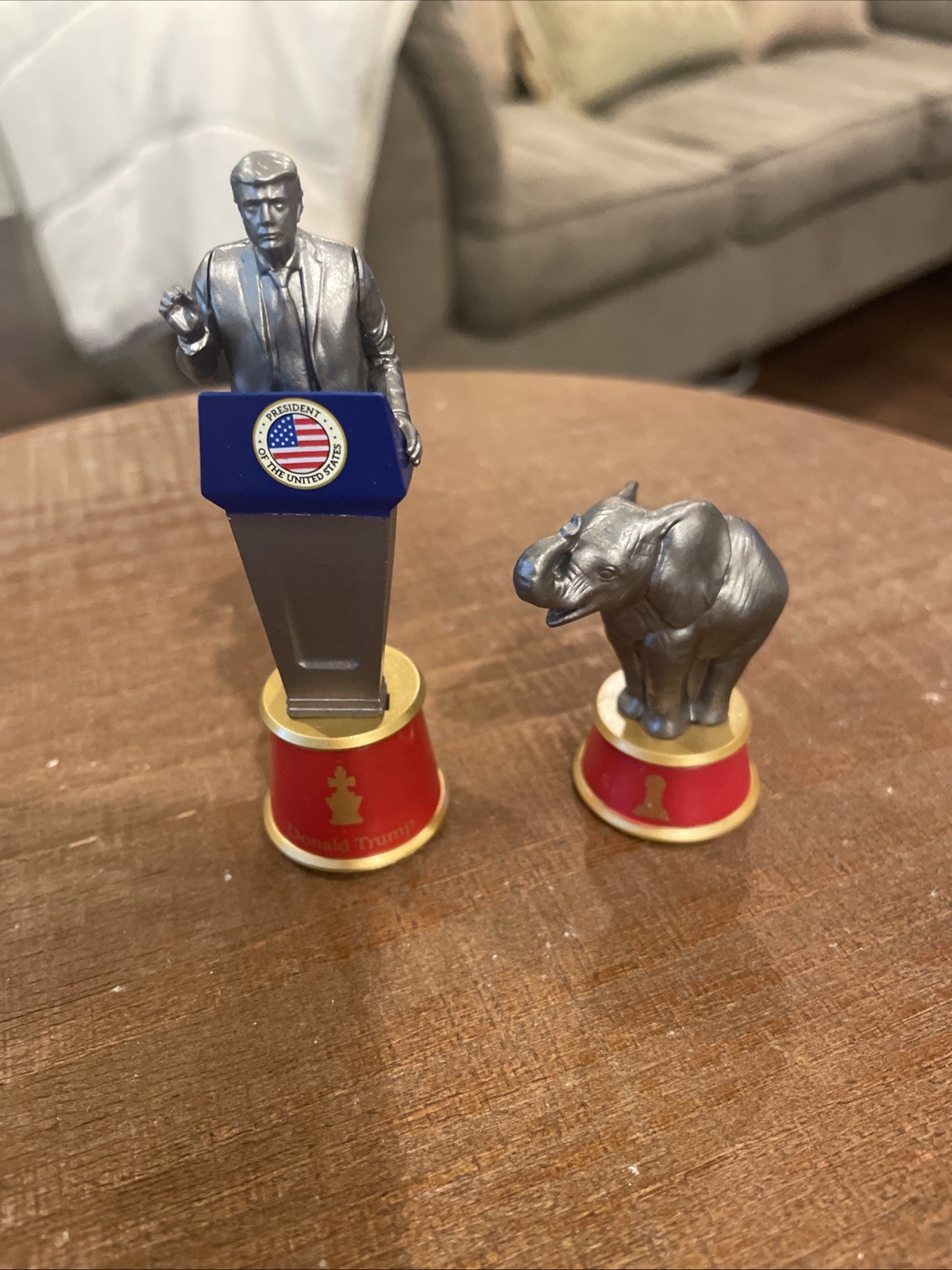 Republican Figures Donald Trump At Podium 3.5” With Mascot 2”