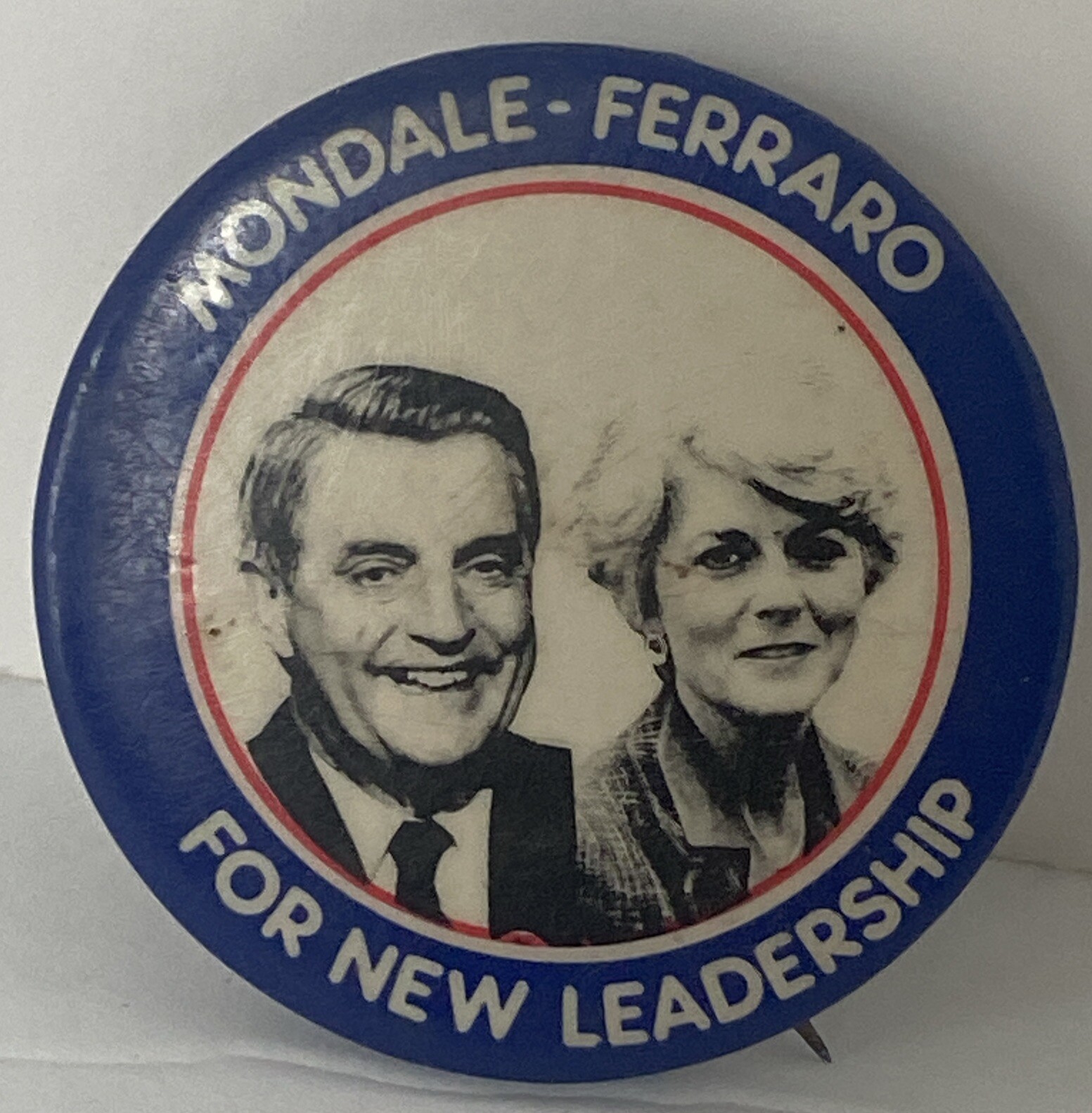 1984 WALTER MONDALE GERALDINE FERRARO 1.75 campaign pin pinback button political