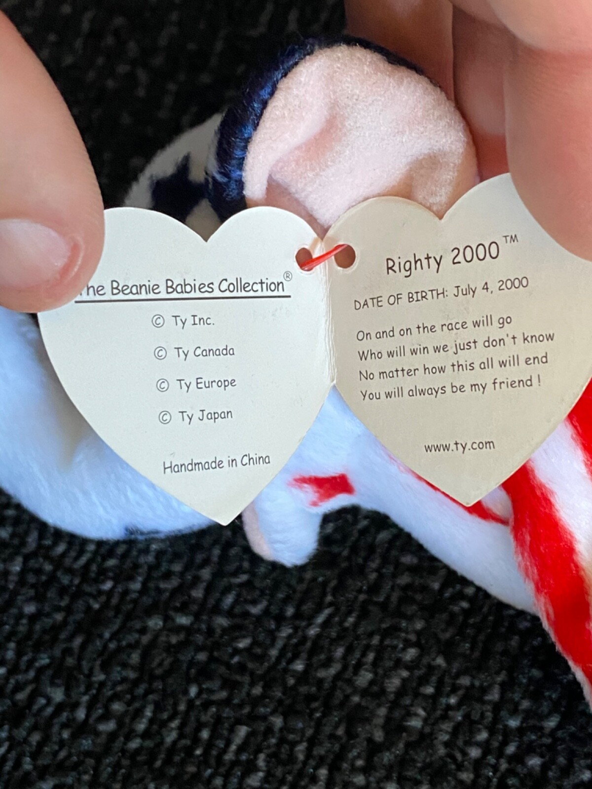 rare Lefty & Righty Democrat Republican President America 250 Ty Beanie Baby toy