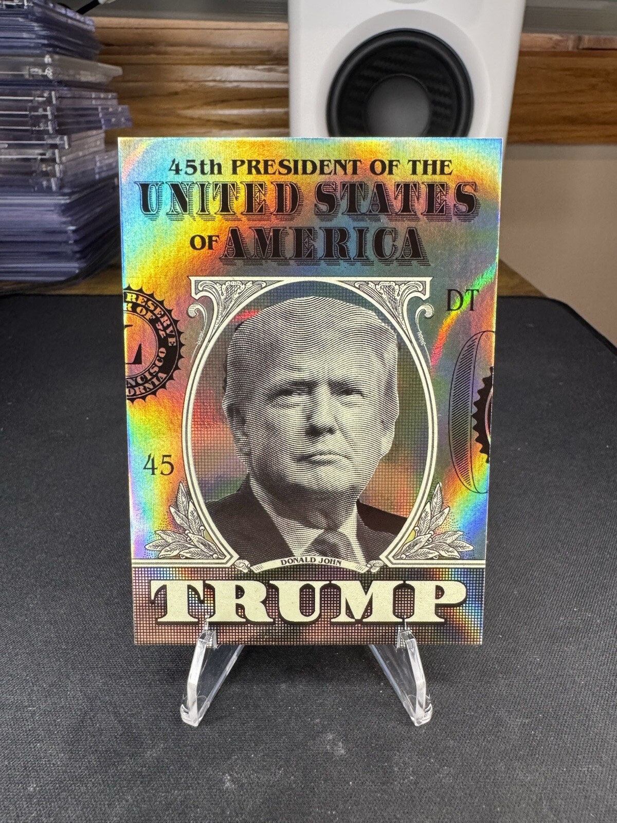 🇺🇸 Proud Patriots Donald Trump 45th President Dollar Card 🇺🇸