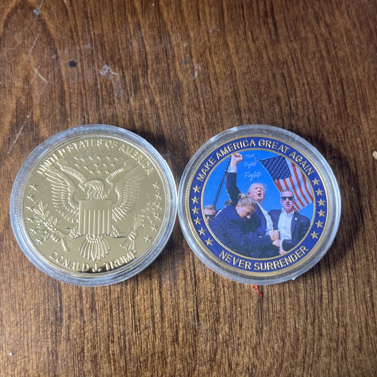 5 PCS 2024 President Trump Commemorative Coin Take America Back Metal Coin