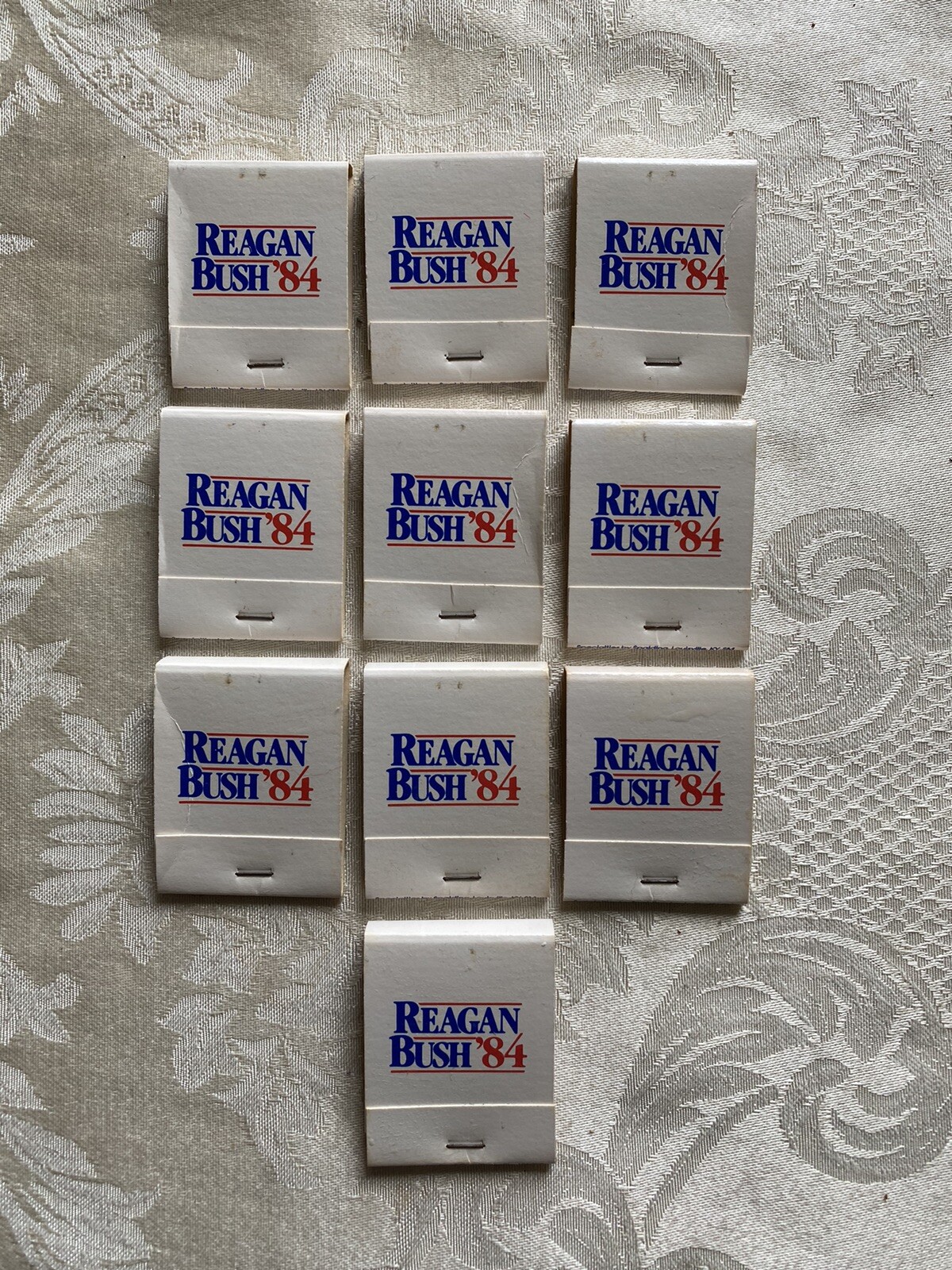 Group of 10 1984 President Ronald Reagan & George Bush Reagan Bush 84 Matchbooks