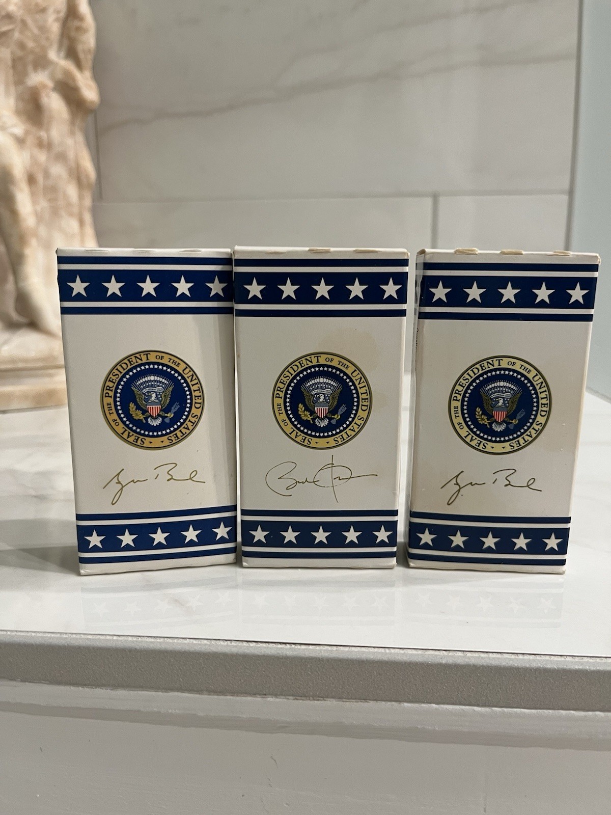 LOT 3 President Trump Plain M&M Chocolate & Peanut Candy ,AF-1 printed signature