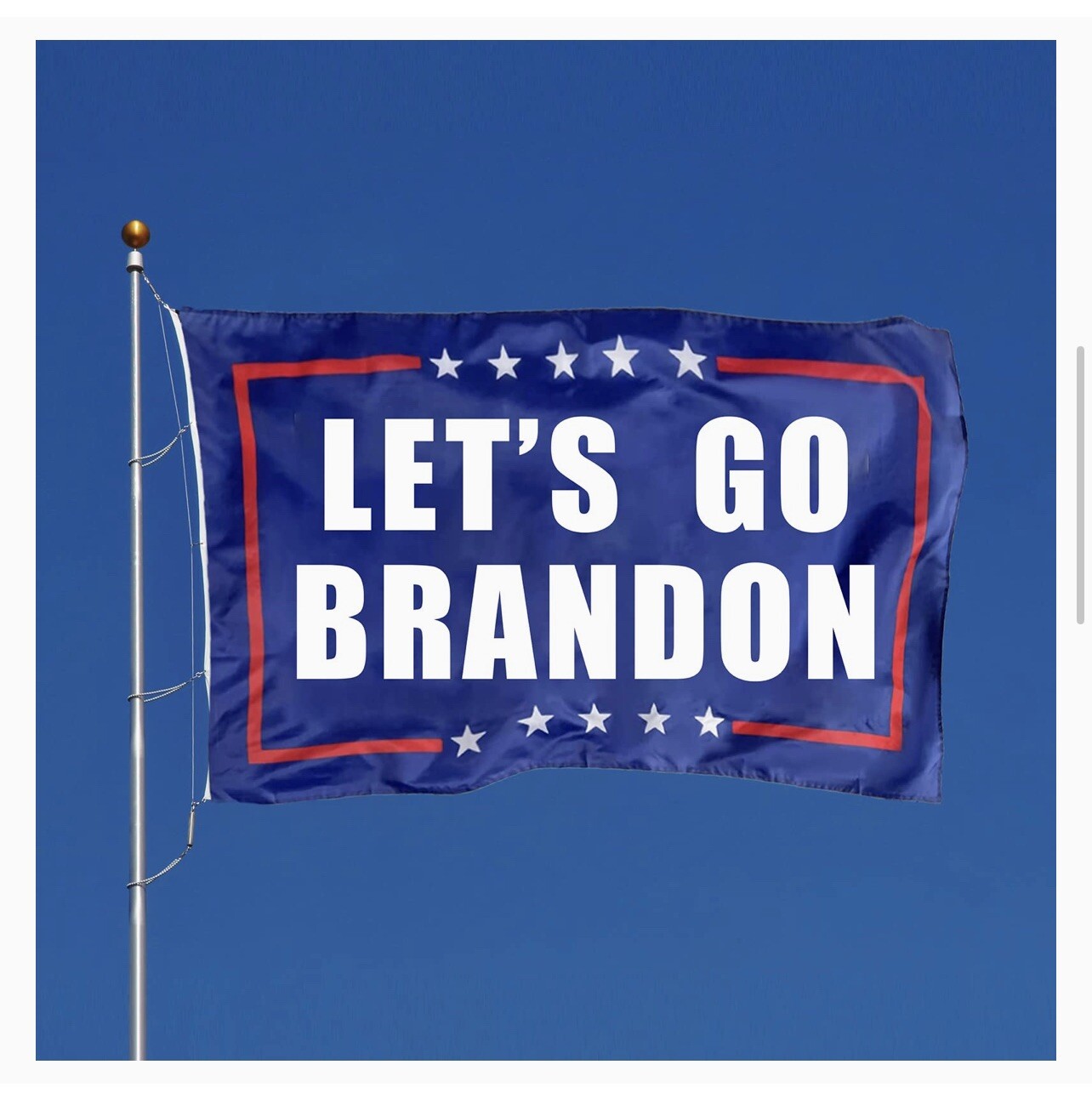 Let’s Go Brandon 3X5 Flag, Let’s Go Brandon Knit Beanie Hat, And 12 Stickers
