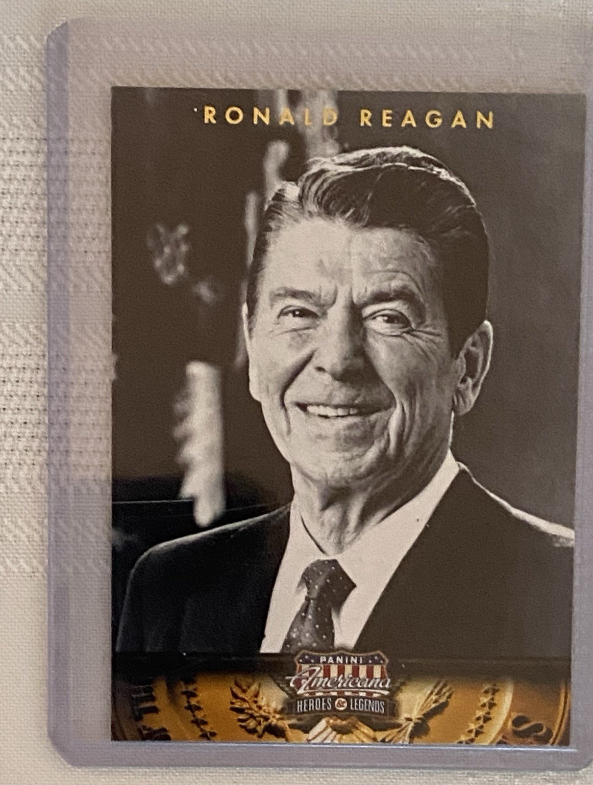 Lot of 9 President Ronald Reagan Collectible Novelty Baseball Cards! Mint Cond.