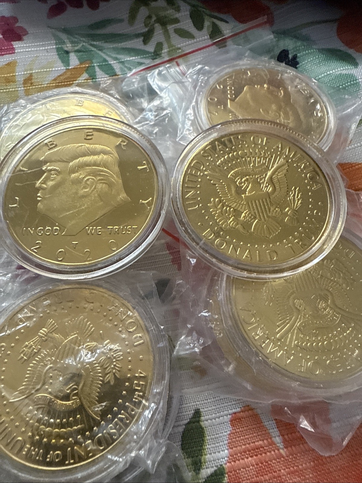2020 DONALD J. TRUMP President Gold Plated KEEP AMERICA GREAT I Have 10 Coins,