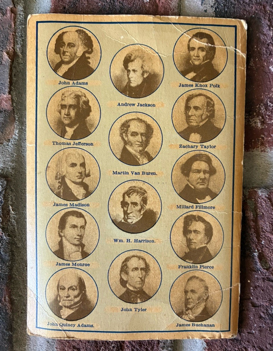 1926 OUR PRESIDENTS HISTORICAL NEEDLE BOOK N SHURE CO CHICAGO, ILLINOIS