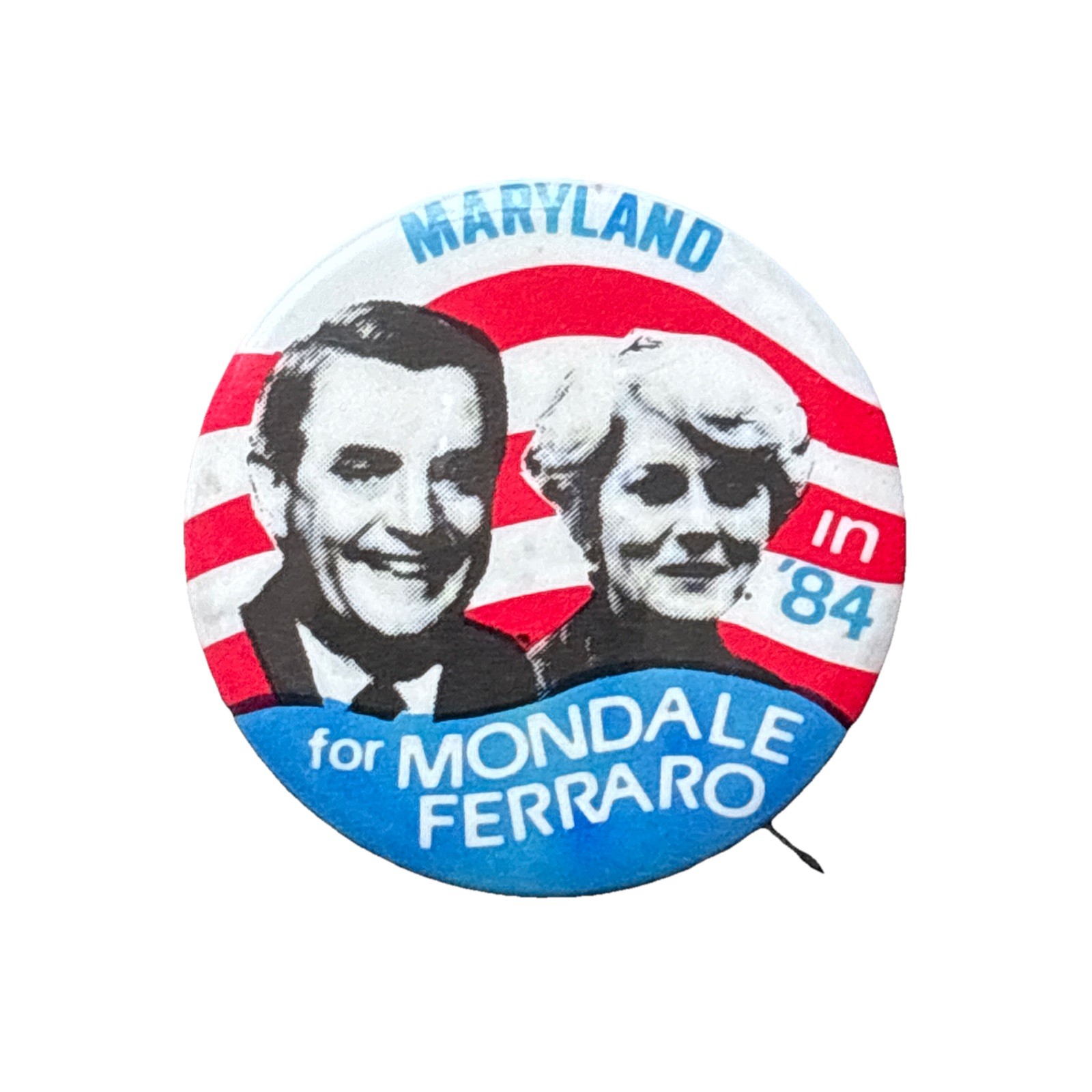 1984 Walter Mondale for President Maryland Pin 50 State 1.5″ Button Ferraro