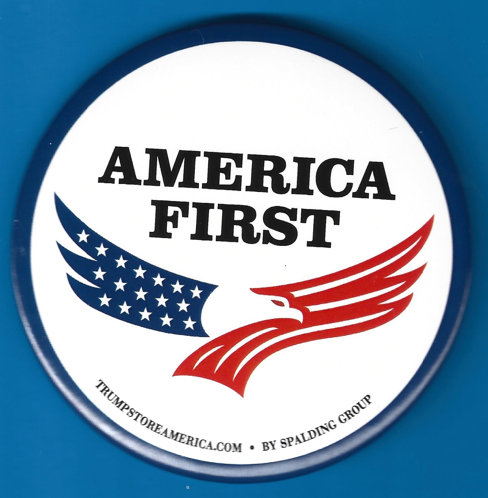 2020 & 2024 Donald Trump 3″/ “America First” Presidential Campaign Button(Pin02)