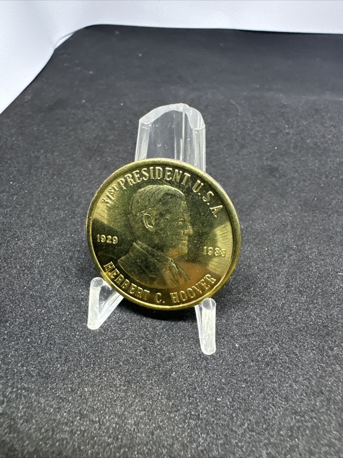 Herbert C. Hoover Brass President Coin